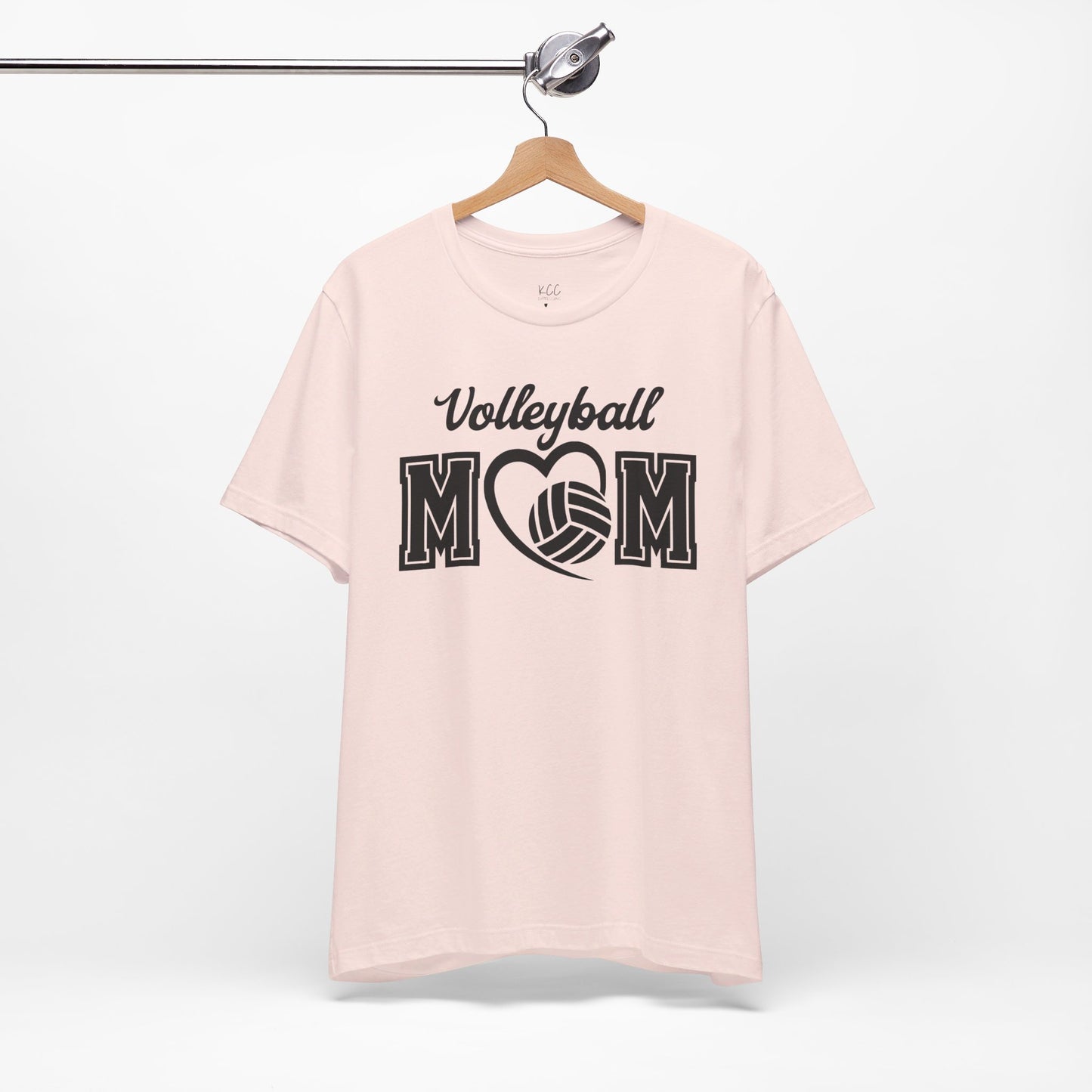Volleyball Mom Heart Tee - Show Your Love for the Game