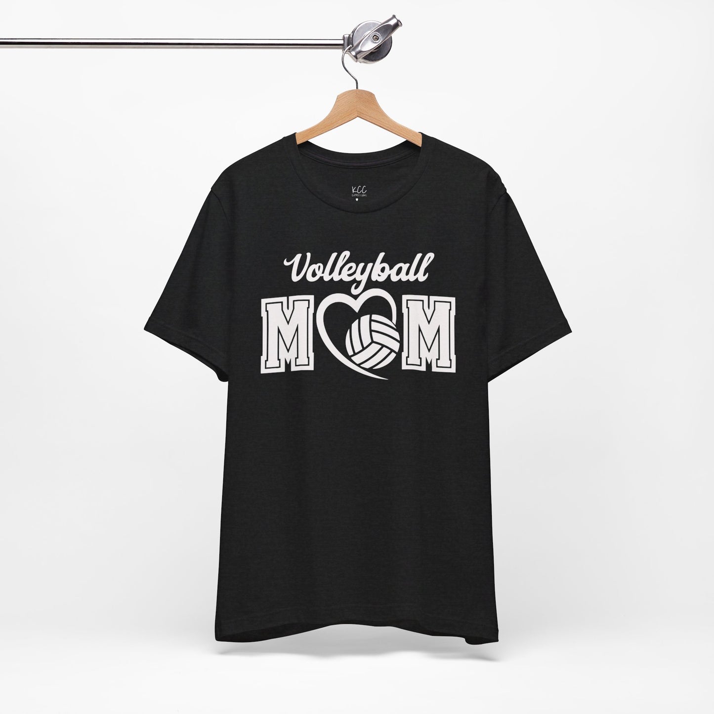 Volleyball Mom Heart Tee - Show Your Love for the Game