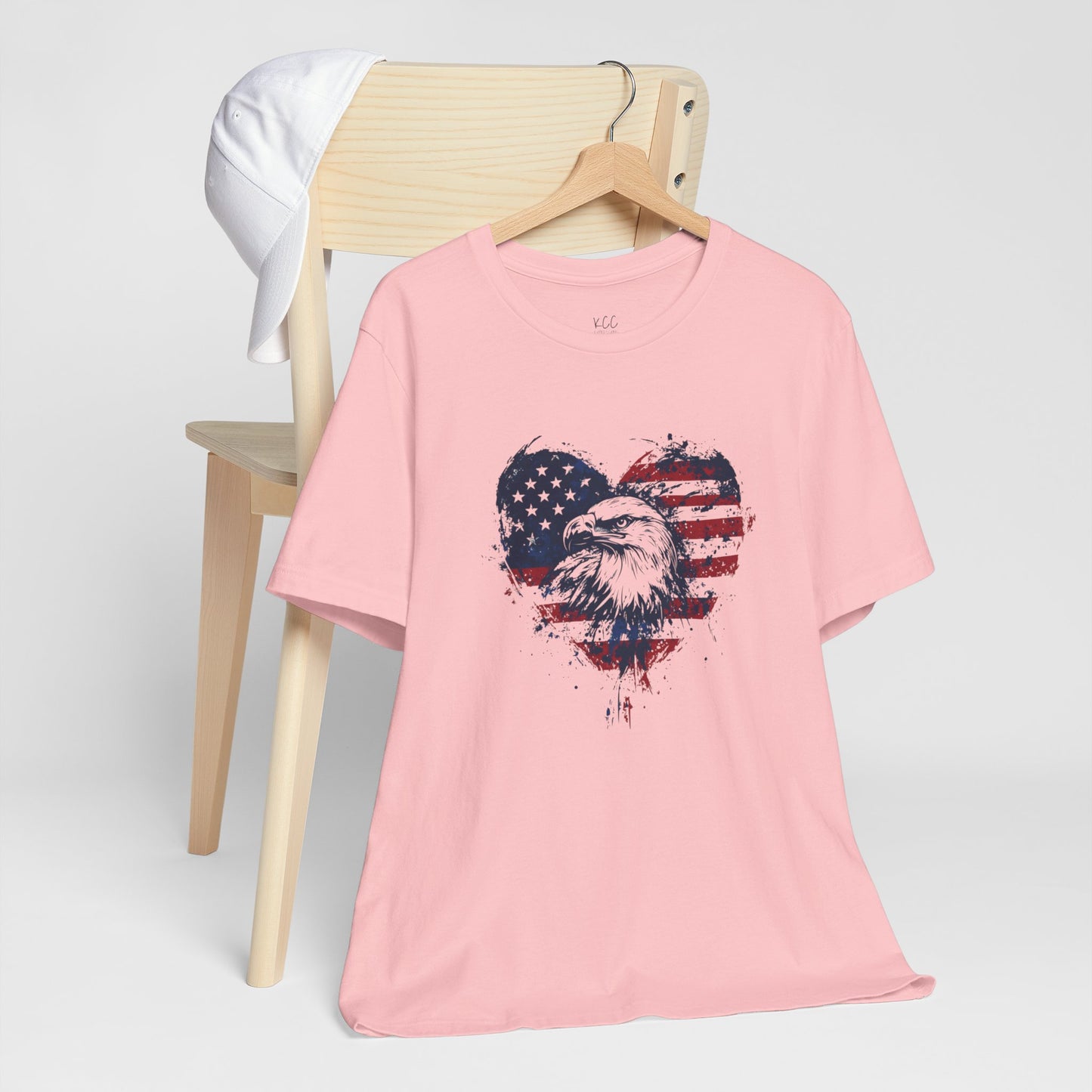 Patriotic Heart Eagle Tee