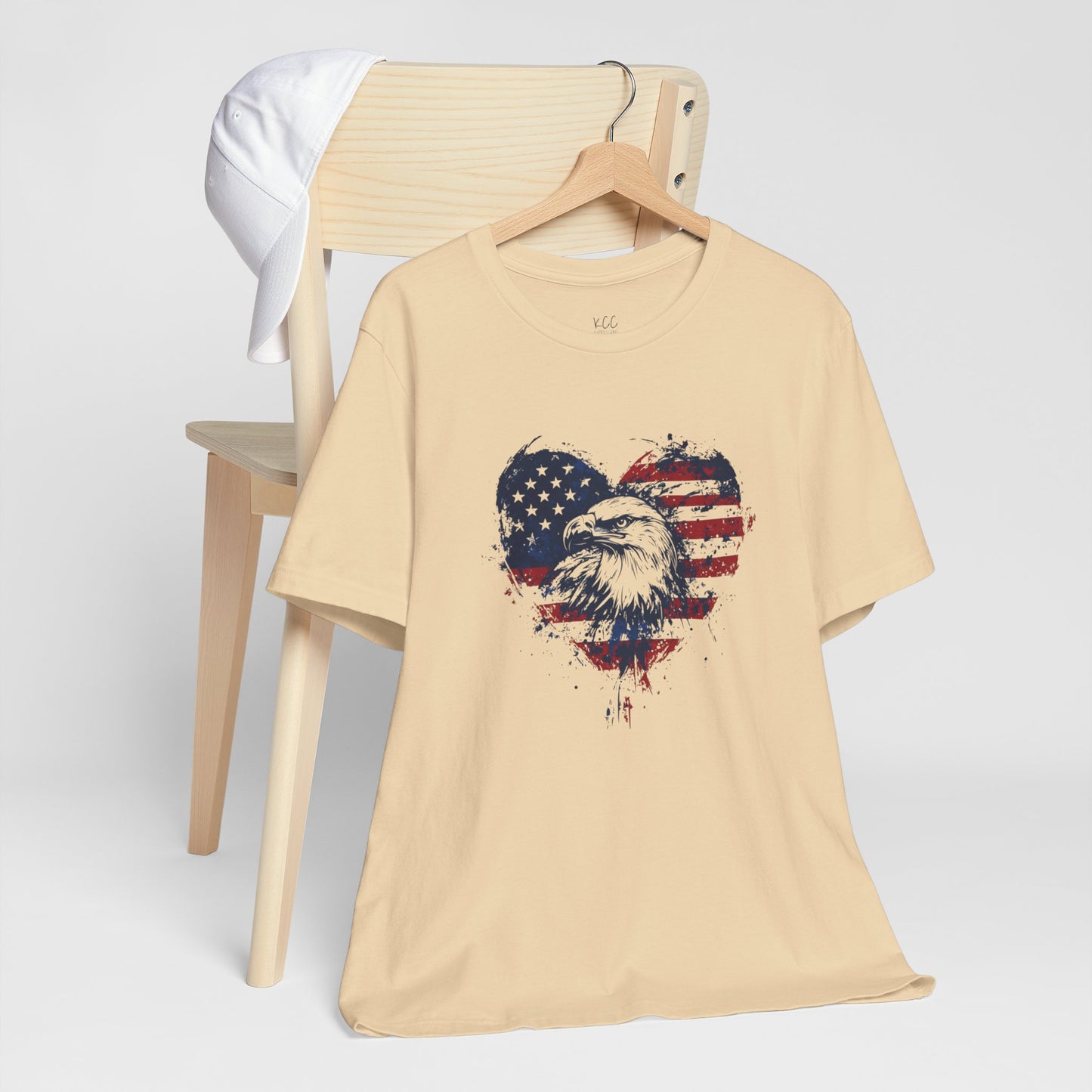 Patriotic Heart Eagle Tee
