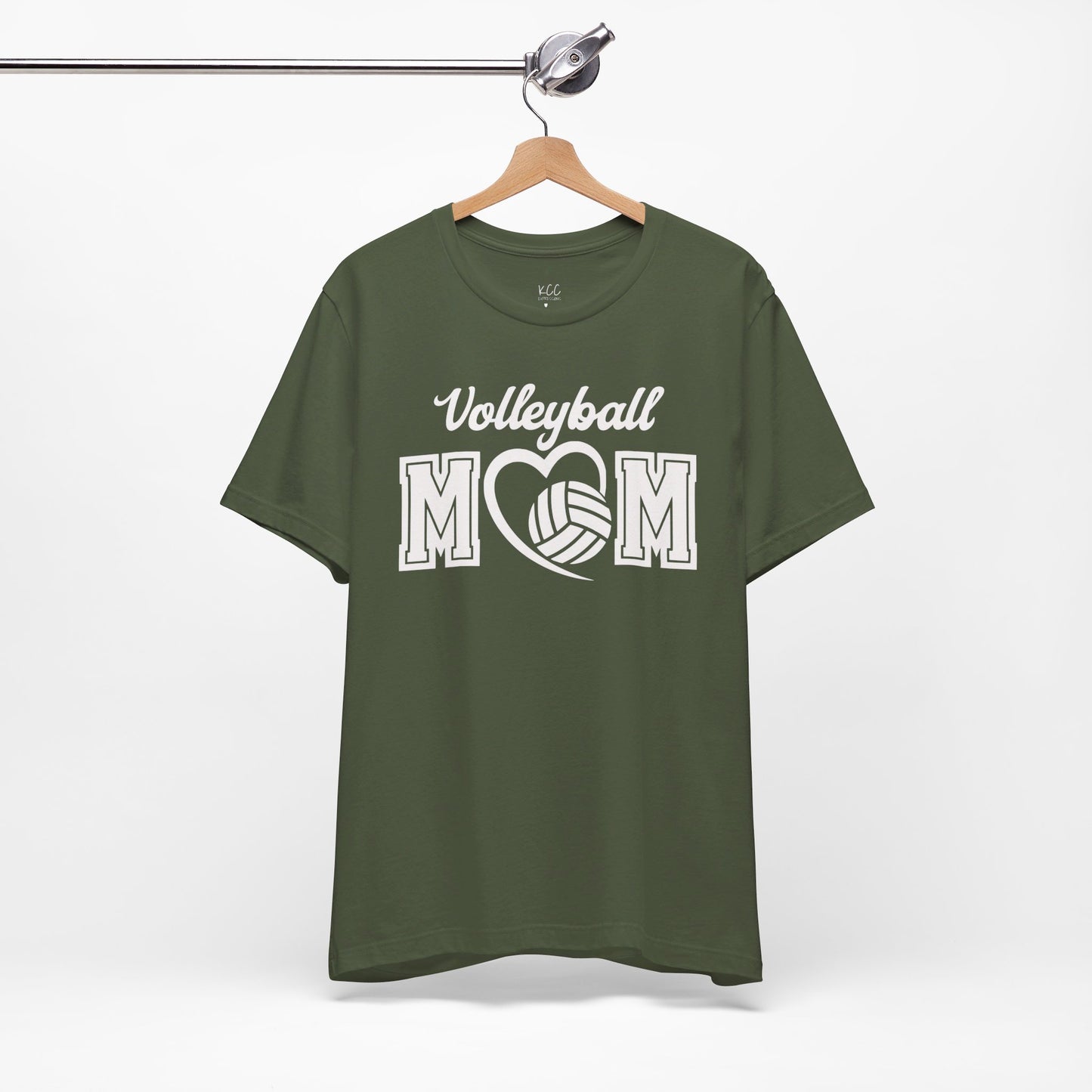 Volleyball Mom Heart Tee - Show Your Love for the Game