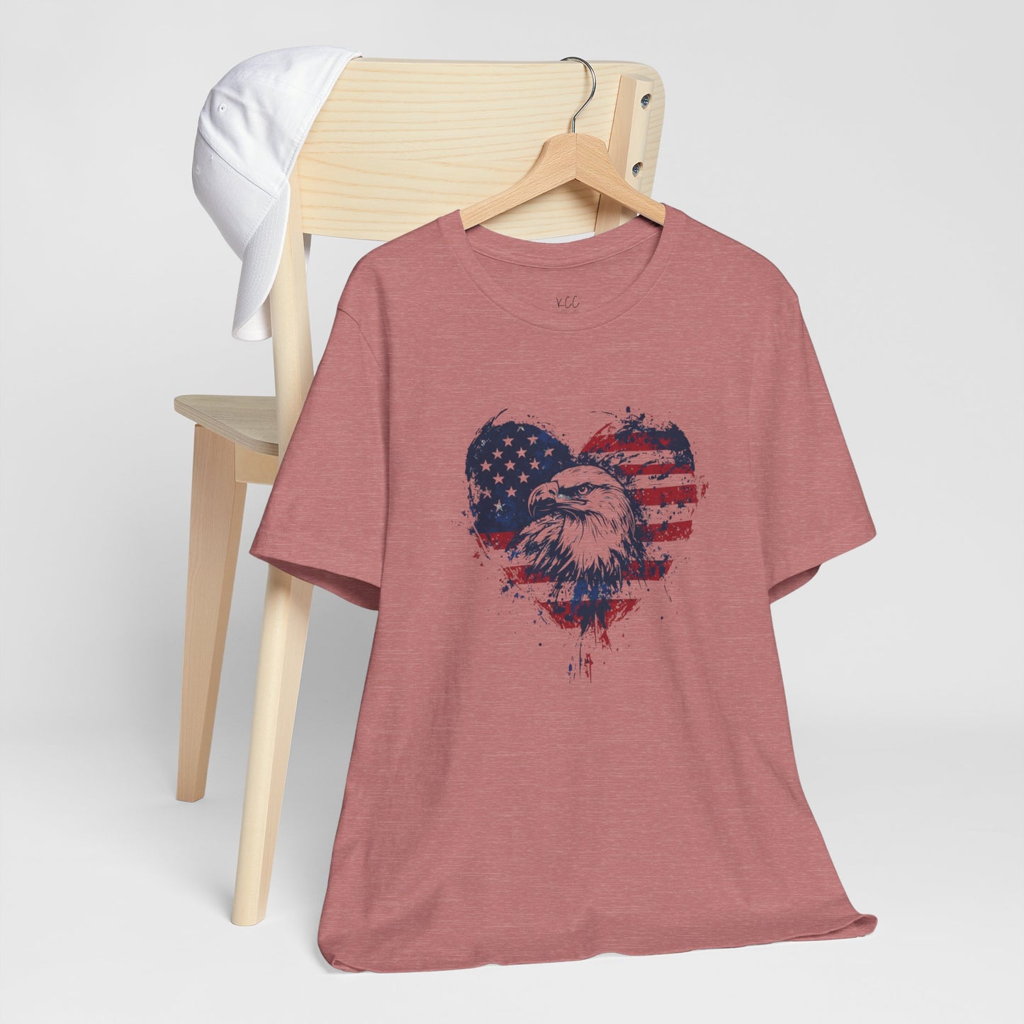 Patriotic Heart Eagle Tee