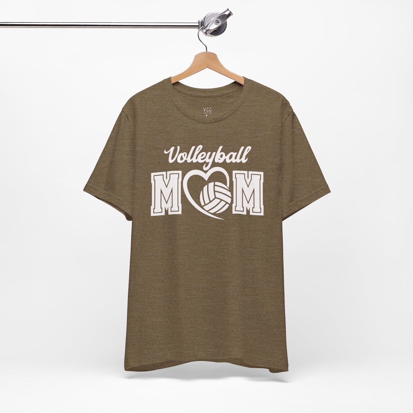 Volleyball Mom Heart Tee - Show Your Love for the Game