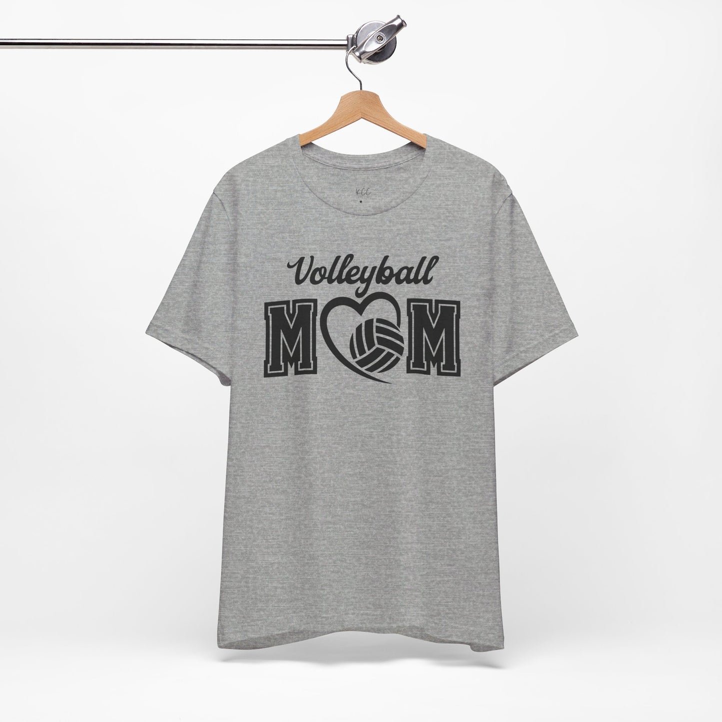 Volleyball Mom Heart Tee - Show Your Love for the Game