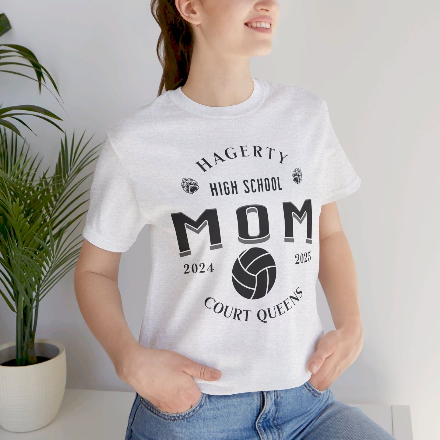 Hagerty High School Court Queens Mom Tee - 2024-2025 Volleyball Season