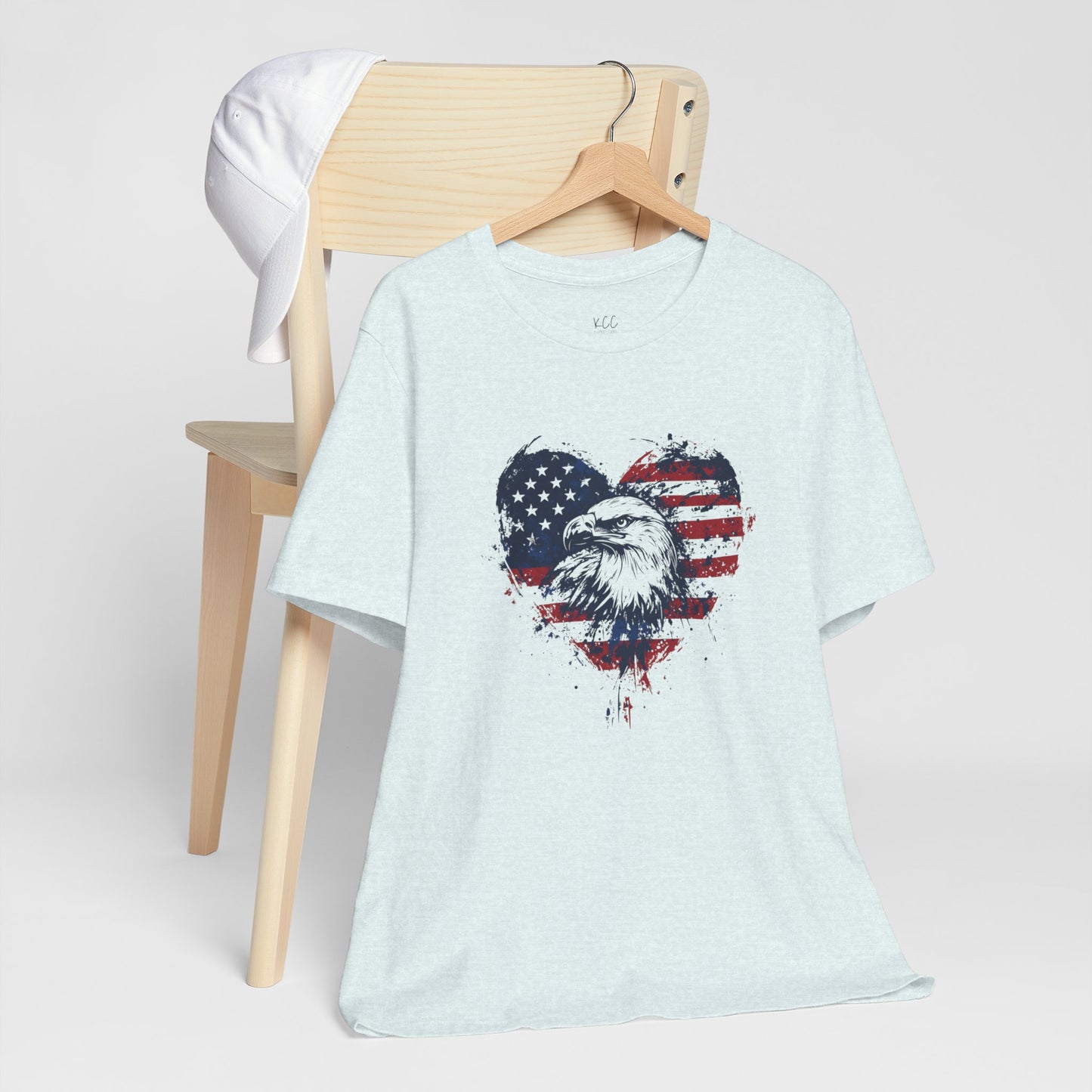 Patriotic Heart Eagle Tee