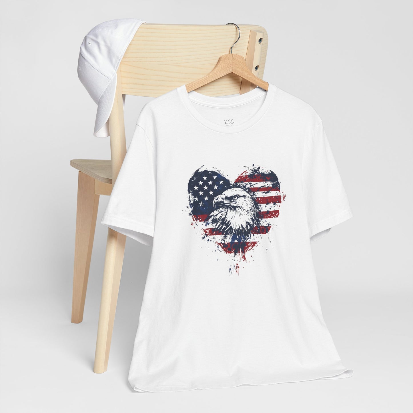Patriotic Heart Eagle Tee