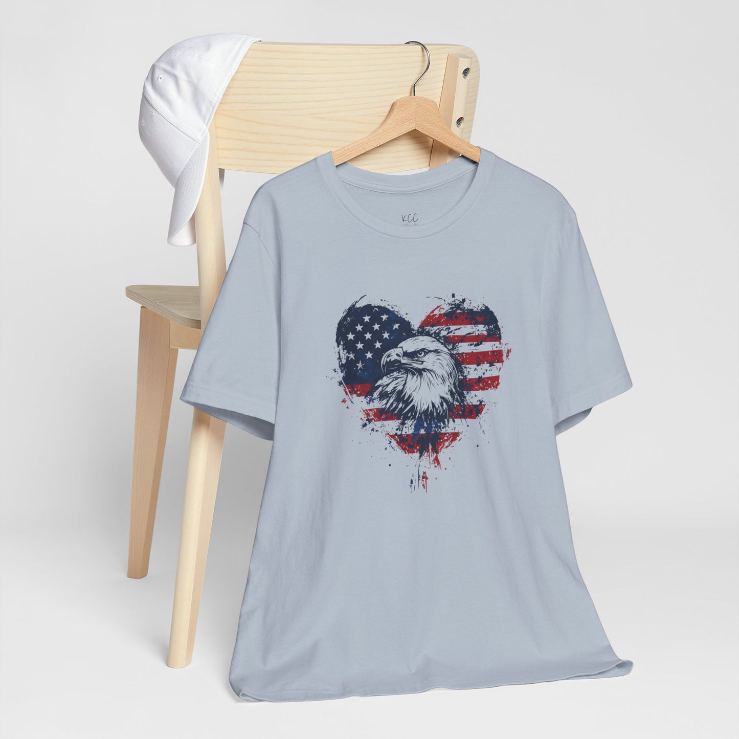 Patriotic Heart Eagle Tee