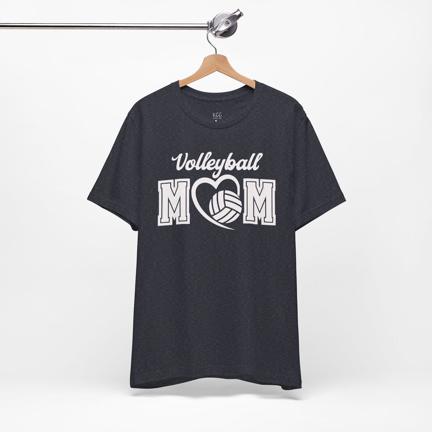 Volleyball Mom Heart Tee - Show Your Love for the Game