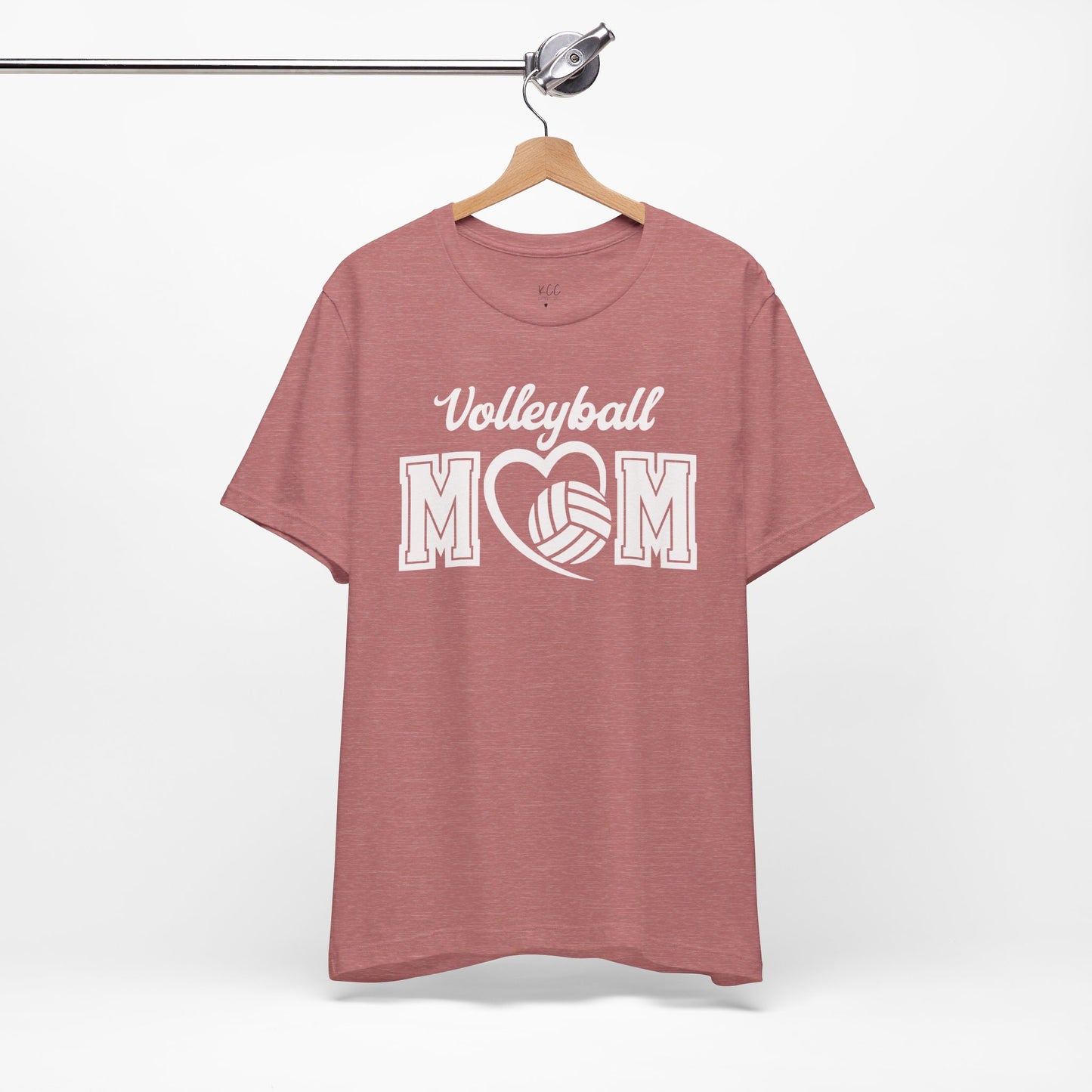 Volleyball Mom Heart Tee - Show Your Love for the Game