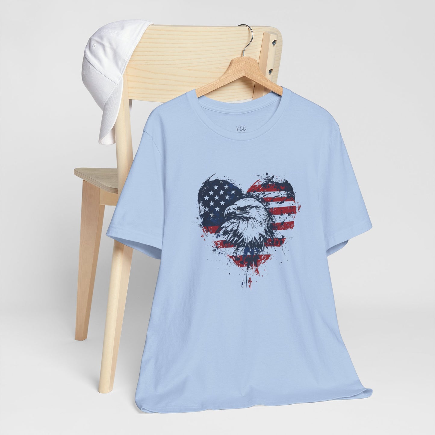Patriotic Heart Eagle Tee