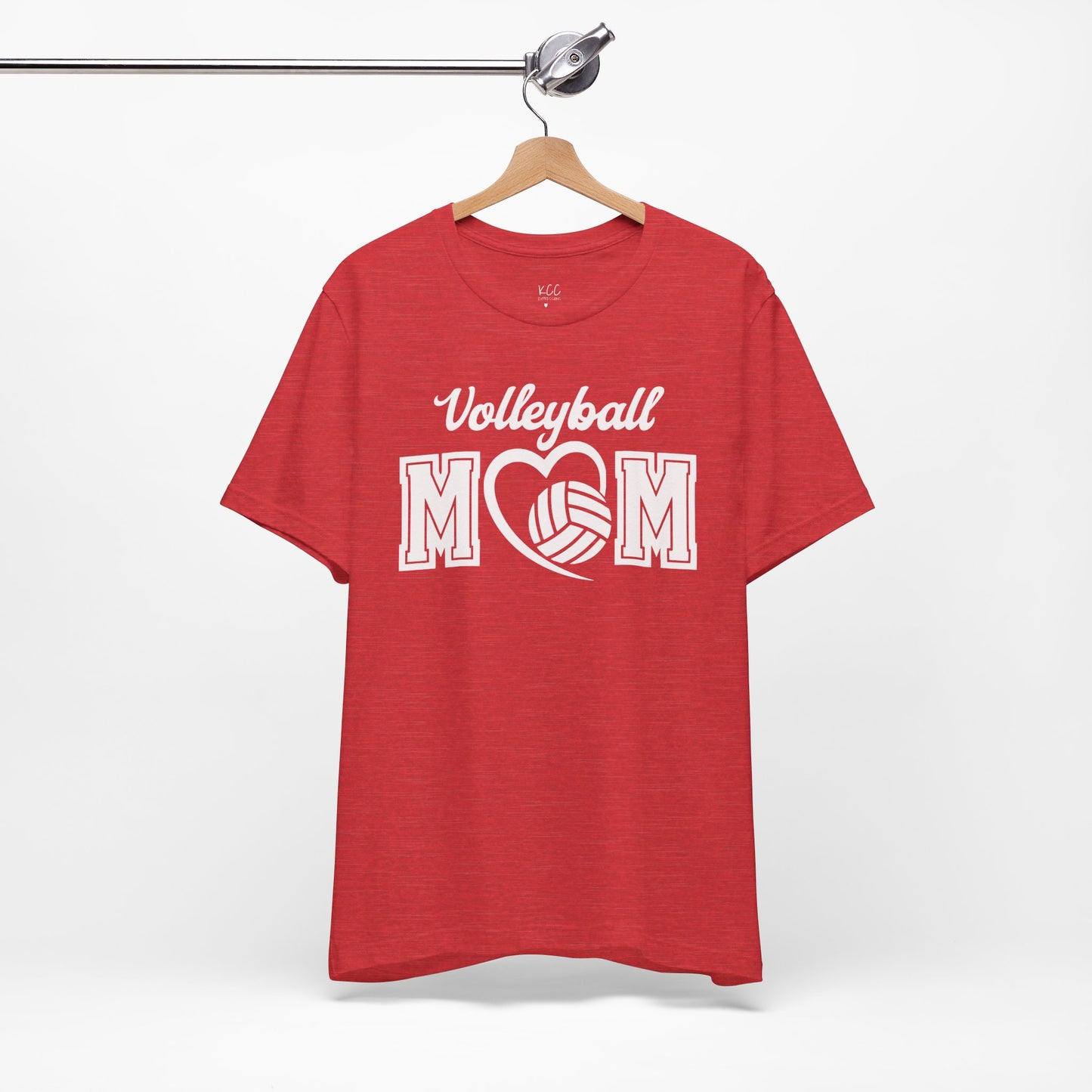 Volleyball Mom Heart Tee - Show Your Love for the Game