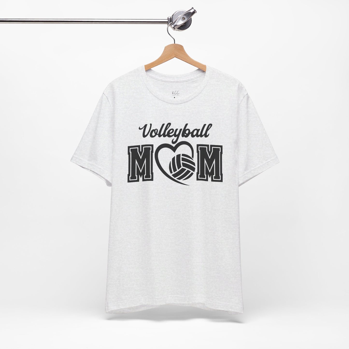 Volleyball Mom Heart Tee - Show Your Love for the Game