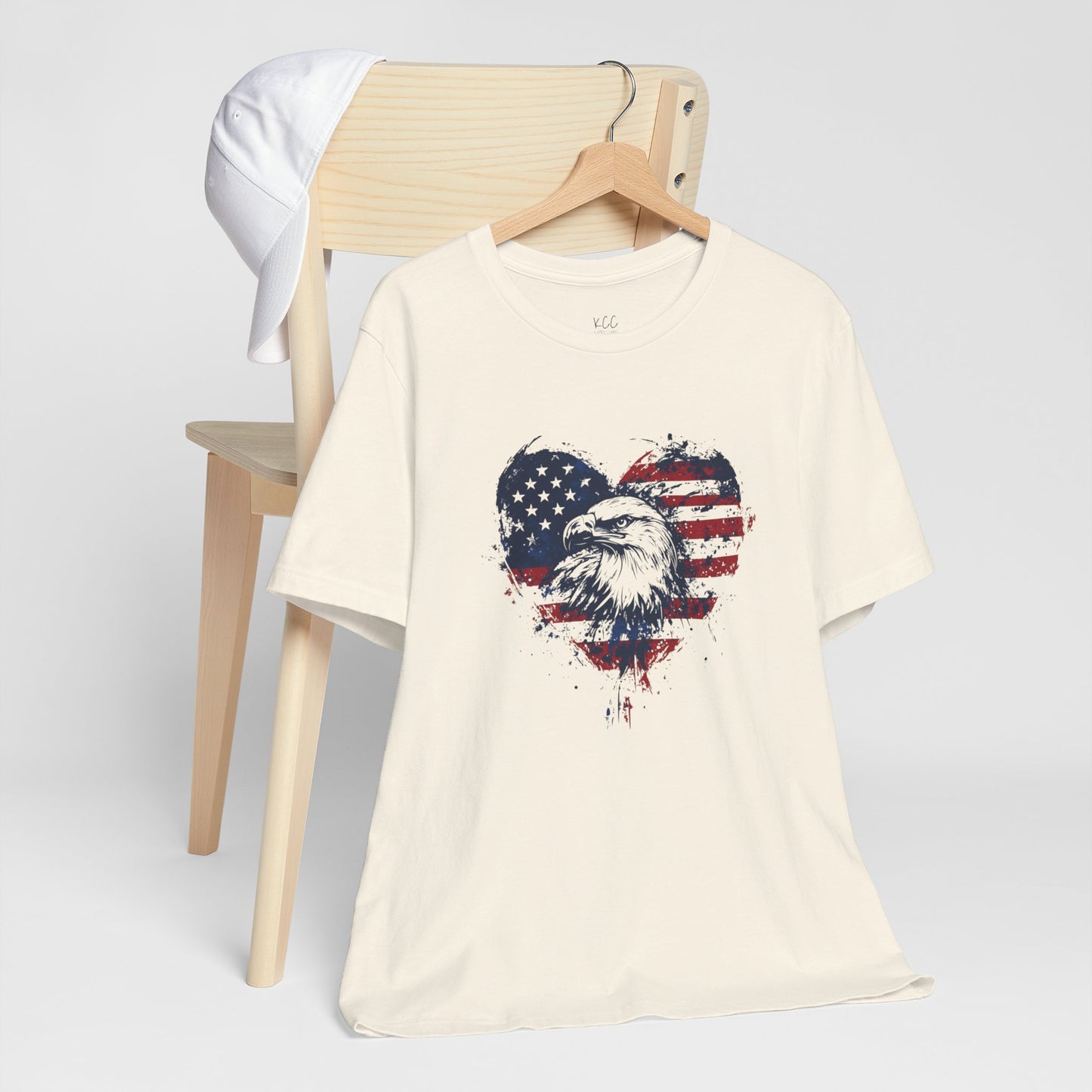 Patriotic Heart Eagle Tee